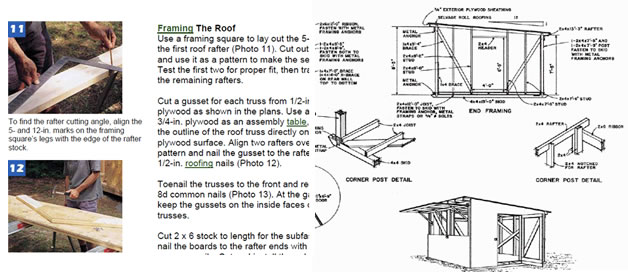 Shed Diagrams Plans