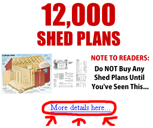 My Shed plans for Storage Sheds, Garden Sheds and woodworking plans