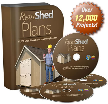 Ryan Shed Kế hoạch 12.000 Thiết kế, Dự án và Kế hoạch Shed